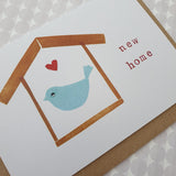 New Home bird house card