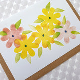 Summer flower bed - art card