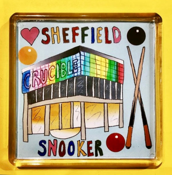 Sheffield Snooker Square Fridge Magnet