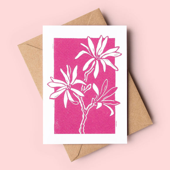 Star Magnolia Art Card