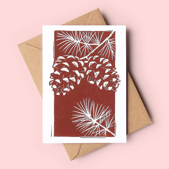 Pinecones Art Card