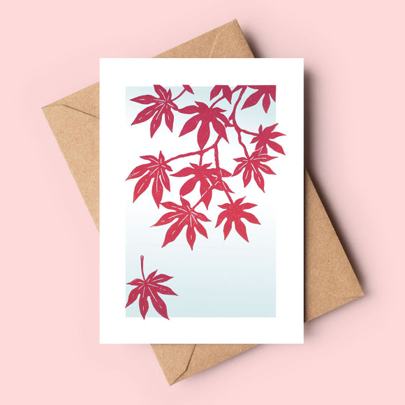 Maple Leaves Art Card