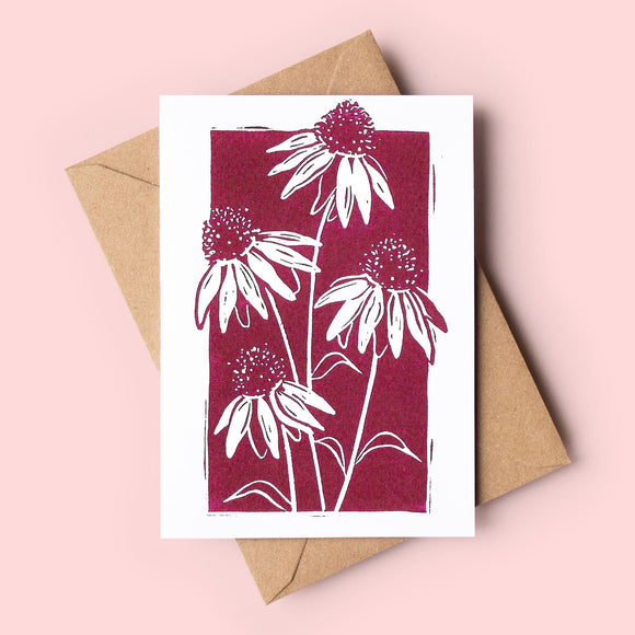 Echinacea Art Card