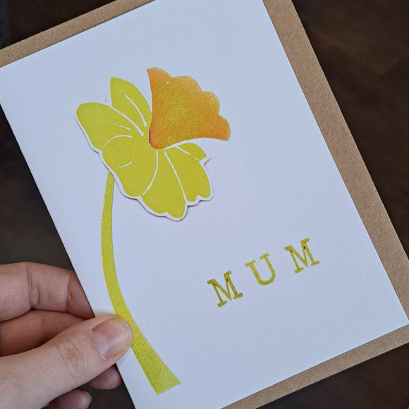 Daffodil 'Mum' card