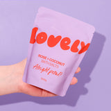 Rose and coconut bath salts