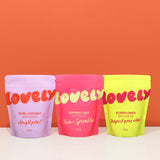 Rose and coconut bath salts