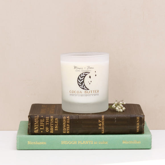 Cocoa butter soy wax candle