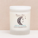 Fresh linen soy wax candle