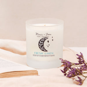 Fresh linen soy wax candle