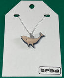 Whale Necklace on Silver Chain