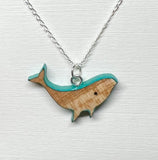 Whale Necklace on Silver Chain