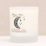 Rhubarb gin soy wax candle