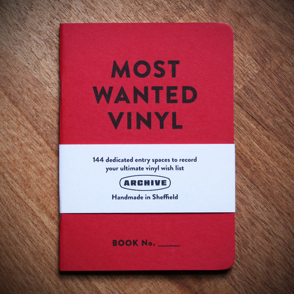 A6 Most Wanted Vinyl Log Book