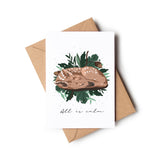 All is Calm Woodland Fawn Christmas Card