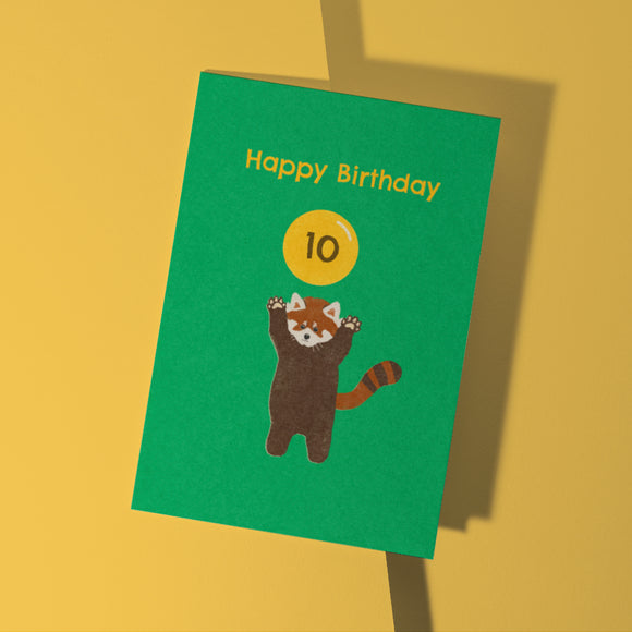 Age 10 Birthday Card