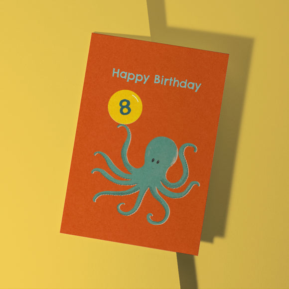 Age 8 Birthday Card