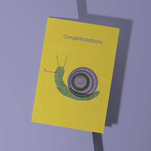 Congratulations Snail Card