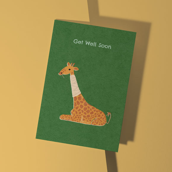 Get Well Soon Giraffe Card