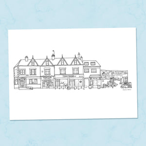 Abbeydale Road Sheffield A4 Illustration Print