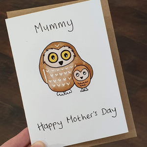 'Mummy - Happy Mother's Day' Owls Card