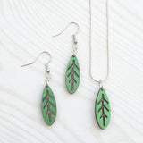 Leaf Necklace - Grass Green