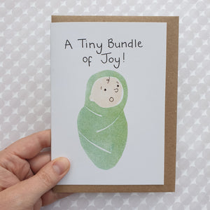 Tiny Bundle of Joy Unisex Baby Card