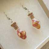 Rose Petal Terrarium Earrings