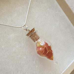 Rose Petal Terrarium Necklace