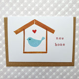New Home bird house card