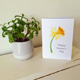 'Happy Mother's Day' - Single Daffodil Card