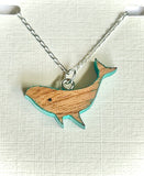 Whale Necklace on Silver Chain