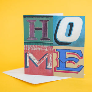 Typography Card "Home"