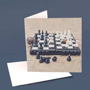 Slugs and Snails Greetings Card "Chess"