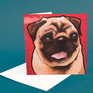 Greetings Card "Pug"