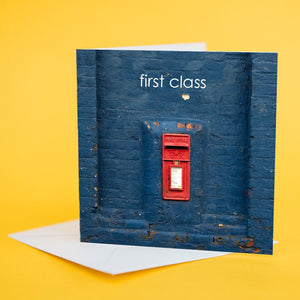 Greetings Card "First Class"