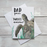 Dad Turtley Awesome Card