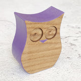 Wooden Standing Owl (Various Colours)