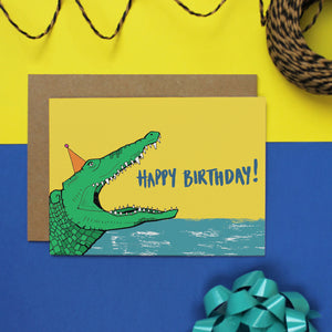 Crocodile Birthday Card