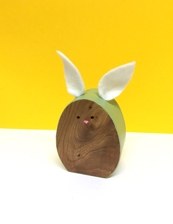 Wooden Bunny ornament
