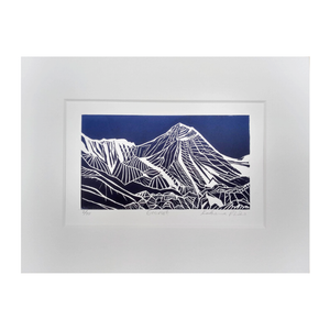 "Everest" Original Linocut print