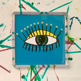 Pop Art Eye Square Fridge Magnet