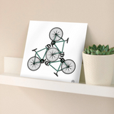 Bike trio 210mm Square Print
