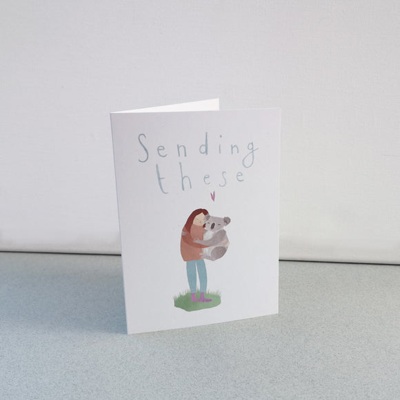 Sending these - Koala Hug Card