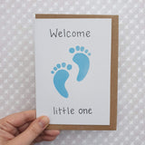Welcome Little One - Baby Boy Card
