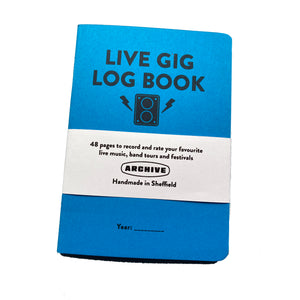 A6 Live Gig Log Book