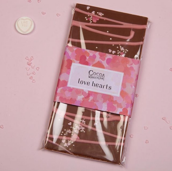 Love Hearts Milk Chocolate Bar