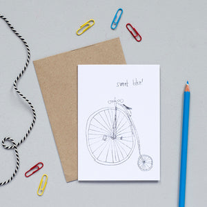 'Sweet Bike' Greetings Card