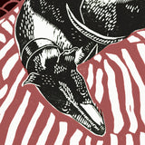 Olive The Whippet linocut poster-print