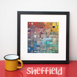 "100 Fragments of Sheffield in Colour" Photo Montage