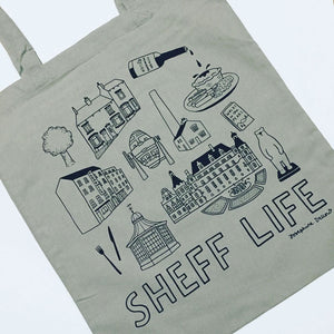 Sheff Life Screenprinted Tote Bag
